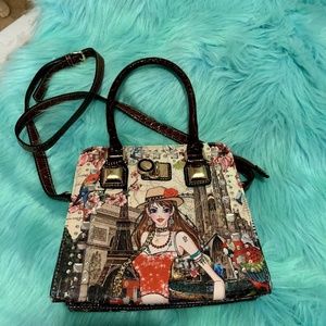 CHARMING GIRL CROSSBODY BAG girl print